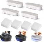 4 Pack Filters & 4 Pack Sponges for WOPET W600 Plus & W600 Pro Dog Water Fountain