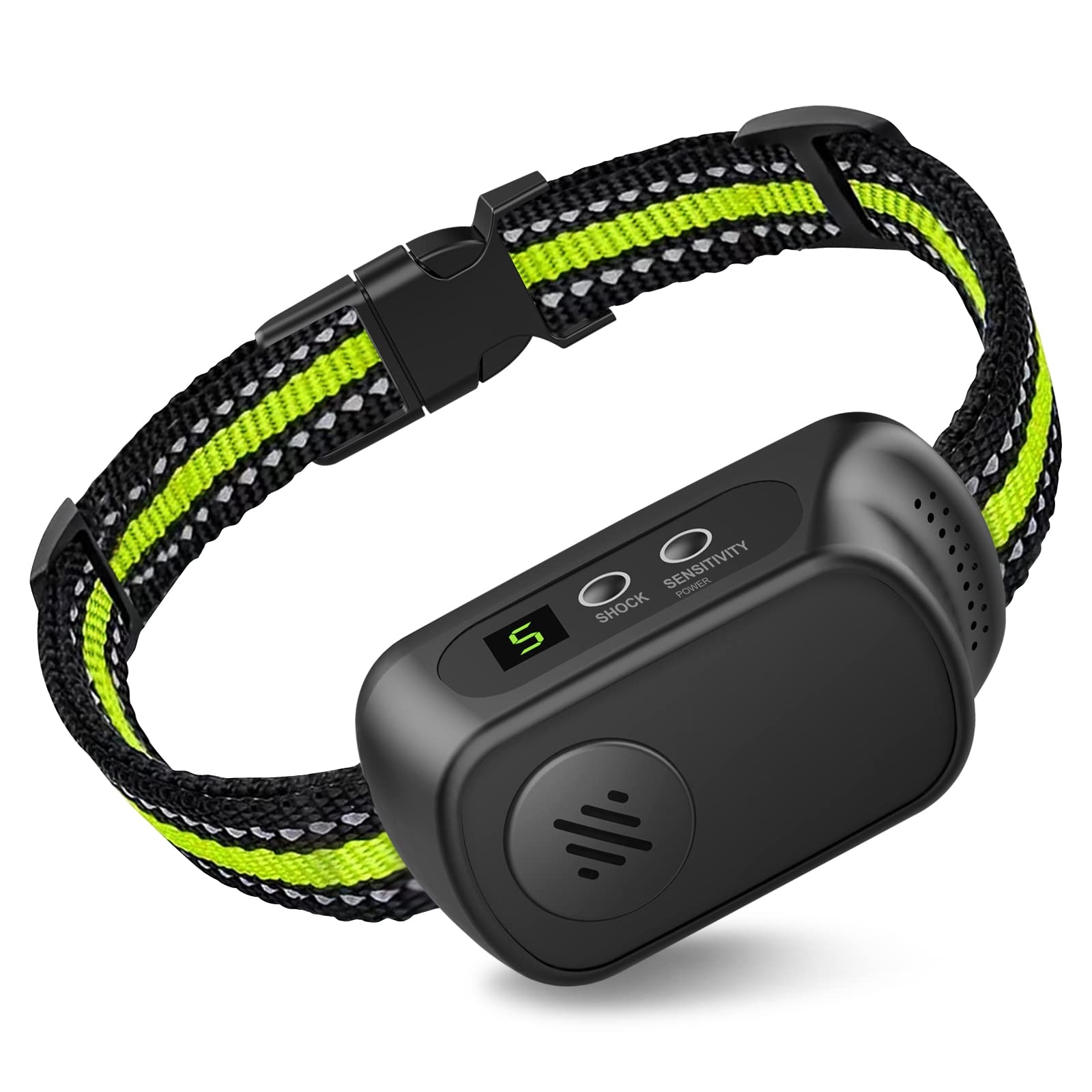 Version 1.0.0 Rechargeable Dog Bark Collar with Beep Vibration and Shock,Anti Barking Collar for Small Medium Large Dogs, Humane Dog Training Device with 5 Adjustable Sensitivity Levels - Image 1