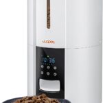 WOPET Automatic Cat Feeders WiFi 5G Pet Feeder with APP 1-10 Meals Per Day, Low Food & Blockage Sensor 10s Recording for Cat and Small Dog (Brown)