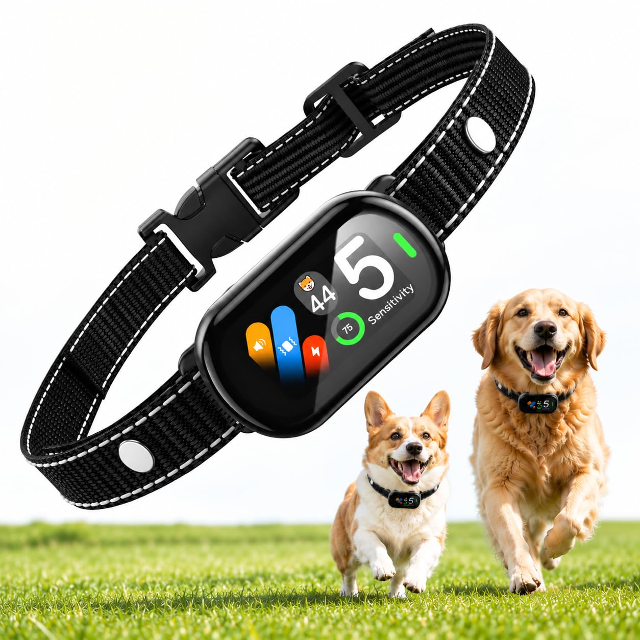 Version 1.0.0 Dog Bark Collar with AI Bark Recognition, Smart Anti Bark Collar for Small Medium Large Dogs, Rechargeable Dog Training Collar with False Trigger Protection, Adjustable Sensitivity, Waterproof - Image 1