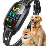 Bark Collar for Small Medium Large Dogs with 5 Training Modes, Black | AI Bark Recognition, Effective Anti Barking Device with 5 Sensitivity Levels, Rechargeable IP67 Waterproof Anti Bark Collar