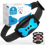 Dogrook Humane No Shock Rechargable Beep & Vibration Bark Collar for Dogs | Rechargeable anti-bark collar uses beep and vibration without shock for small, medium, and large dogs from 12 to 110 lbs