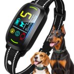 Oliry Smart AI Bark Collar for Small Medium Large Dogs, Anti Barking Device with 5 Modes, Exclusive Forced Bark-Stopping, Rechargeable IP67 Waterproof Bark Collar with 5 Sensitivity, Jet Black