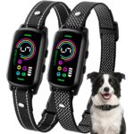 2 Pack Bark Collar for Small Medium Large Dogs with 5 Modes Training Collar | Rechargeable Smart Anti Barking Collar 5 Adjustable Sensitivity Levels