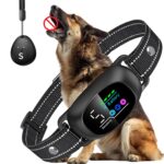 Tucnkac Dog Bark Collar with Remote – 2-in-1 Automatic & Manual Modes, Smart Anti Bark Dog Training Collar with Beep, Vibration & Shock, 330FT Range, IP67 Waterproof, Rechargeable (8-150lbs)