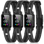 3-Pack Dog Bark Collar for Large Dog 8-120Lbs Medium Small Dog Barking Collar with 5 Adjustable Sensitivity Beep Vibration Harmless Shock Anti Bark Device