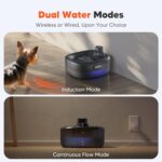 WOPET W600 Pro Cordless Pet Water Fountain for Large Dogs or Multiple Cats, 6L/205oz 5000mAh Battery Operated - Image 4