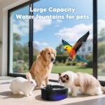 WOPET W600 Pro Cordless Pet Water Fountain for Large Dogs or Multiple Cats, 6L/205oz 5000mAh Battery Operated - Image 6