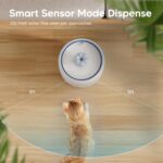 [Blue] WOpet W03 Ceramic Wireless Cat Water Fountain with 5000mAh Rechargeable Battery - Image 4