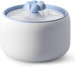 [Blue] WOPET W03L 3L Premium Ceramic Cat Water Fountain, 3L/101oz Ultra-Quiet Pump