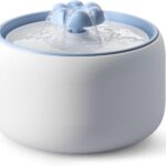 [Blue] WOPET W03L 3L Premium Ceramic Cat Water Fountain, 3L/101oz Ultra-Quiet Pump