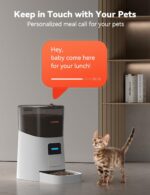 WOPET F07 6L Automatic Cat Feeder, WiFi Automatic Dog Feeder with APP Control for Remote Feeding - Image 5