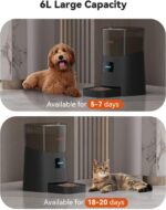 WOPET F07 Pro 6L Automatic Pet Feeder For Cats or Dogs, Voice Recorder WiFi Remote Control - Image 4