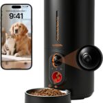 WOPET HV10P Automatic Dog Feeder with Camera,1080P HD Video with Night Vision