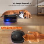 WOPET W600plus Pet Water Fountain for Multiple Cats or Large Dogs, 6L/205oz/1.6Gal Water Dispenser, Ultra-Quiet Pump - Image 2